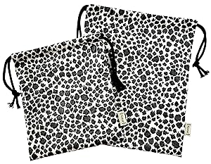 Amazon 日本製 Kozue 手作り 巾着袋 小中 2点セット ヒョウ柄 給食袋 入園グッズ 入学グッズ キッズ用 ランチバッグ ランチ巾着 ランチベルト オンライン通販