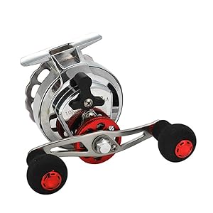 筏　リール　ハンドルカスタム品　左巻　カセ釣　　筏釣　ダンゴ釣　落とし込 WLGS タイコリール 黒鯛 海筏 カセ釣り イカダリール ダブル