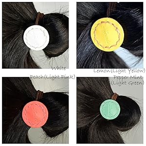 Amazon | 髪留め レザー ヘアゴム 本革 ゴム Zenis ゼニス