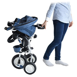 コンポフィット2 デニムグレー 折りたたみ 三輪車 ベビー キッズ Amazon.co.jp: タンスのゲン コンポフィット2 折りたたみ 三輪車