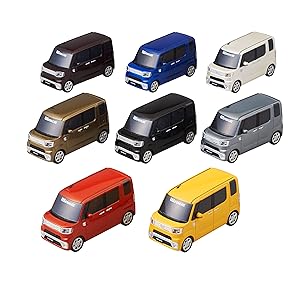 WAKE ミニカー 3台セット プルバックカー 青 黄 茶 ウェイク Amazon | ダイハツ ウェイク (DAIHATSU WAKE) 1/32 プルバック