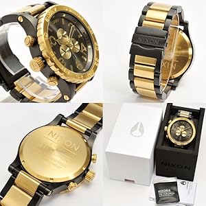 稼動品 NIXON クォーツ 腕時計 51-30 ゴールド ガンメタ 51-30