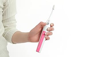 スマイルエックス AU-300D　ピンク色の1.6MHz超音波電動歯ブラシ Amazon.co.jp: 本体ピンク色の1.6MHz超音波電動歯ブラシ
