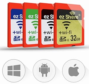 Amazon | OSEI 無線LAN搭載 ez Share Wi-Fi SDHCカード Wi-fi