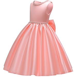 Amazon | [フォーペンド] 子供ドレスサテン 100 110 120 130 140