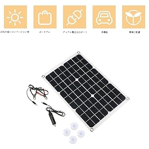 Amazon | Shengshou ソーラー充電部品2点セット ソーラーパネル