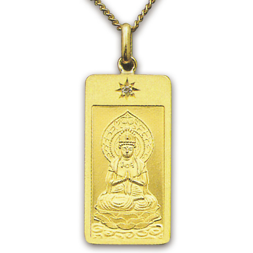 Amazon.co.jp: 仏壇屋 滝田商店 純金製お守り本尊ペンダント 勢至菩薩