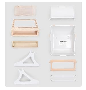 Amazon Bevoker 新改良 猫トイレ本体 半自動猫用トイレ 10秒だけ掃除完了 スコップで掃除不要 使いやすい ハーフカバー 砂節約 大きい 大型 猫のトイレ 子ねこから成猫まで使える 組立簡単 ブラウン ホワイト Bevoker トイレ本体 通販