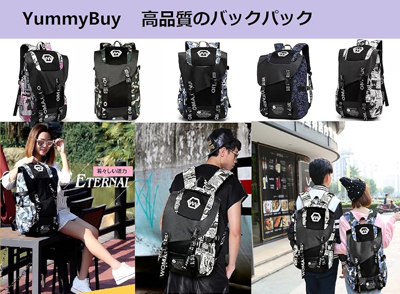 正規販売店 Yummybuy リュックサック 大容量 全5色 メンズ カジュアル 正規販売店 Yummybuy リュックサック 大容量 全5色 メンズ カジュアル