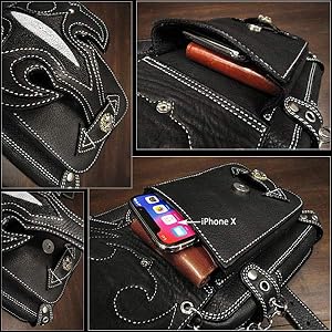 Amazon | レザー ウエストバッグ レッグポーチ レッグ バッグ