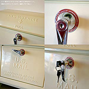 (未使用･未開封品)　ART WORK STUDIO U.S. Mail box (ユーエスメールボックス) TK-2075 クリーム tu1jdyt U.S. Mail box1 エンボス文字あり｜ARTWORKSTUDIO公式