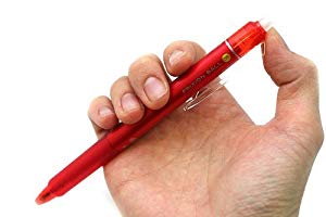 赤　ノックペン フリクションボールノック 0.5mm 赤 消せるボールペン LFBK-23EF