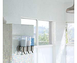 Amazon｜Simplehuman ウォールマウント トリプルディスペンサー