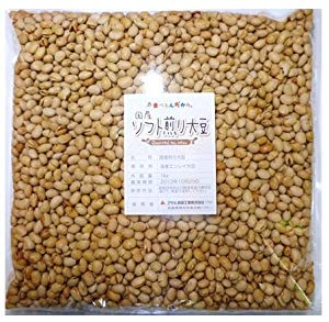 Amazon.co.jp: 豆力 無添加 国産ソフト煎り大豆 1kg : 食品