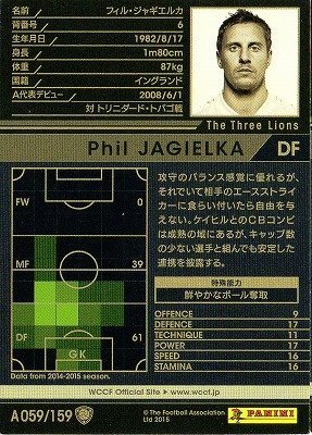 wccf    ロケテ⭐︎P15      クルス Amazon.co.jp: WCCF/15-16 Ver.2.0/A059/フィル・ジャギエルカ