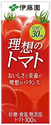 伊藤園 - 【 送料無料 あす楽 】  伊藤園 理想のトマト 紙パック 200ml 72本 セット（ 3ケース ）まとめ買い 伊藤園 - 【 送料無料 あす楽 】 伊藤園 理想のトマト 紙パック