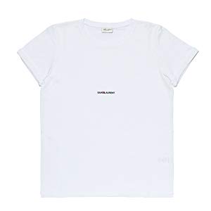 Amazon | (サン ローラン) SAINT LAURENT 半袖Tシャツ ホワイト