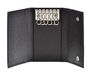 希少【新品同様】プラダ 6連 キーケース トライアングルロゴ 2PG222 PRADA プラダ 2PG222 QHH キーケース SAFFIANO LEATHER KEY CASE