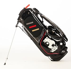 重厚感ある LEE BENEDICT GOLF ゴルフバッグ ブラック&レッド 重厚感ある LEE BENEDICT GOLF ゴルフバッグ ブラック&レッド
