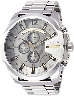 時計 DIESEL DZ4466 Diesel Original DZ4466 Mega Chief Men's Gunmetal Dial