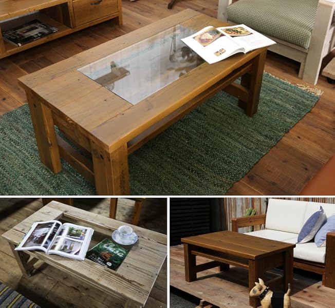 Amazon.co.jp: OLD ASHIBA (足場板古材) Bタイプ センターテーブル Amazon.co.jp: OLD ASHIBA (足場板古材) Bタイプ センターテーブル