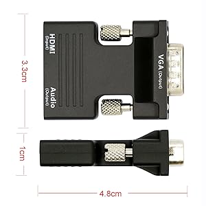 Amazon.co.jp: NYUTASE HDMI TO VGA変換アダプタ d-sub 15ピン
