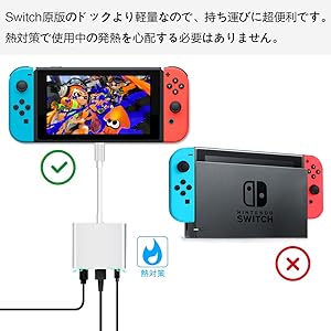 【ぽてさん専用】Switch Amazon.co.jp: ニンテンドー スイッチ ドック type-c to HDMI