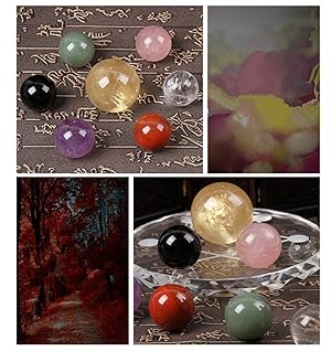 Amazon.co.jp: 風水ラッキーカラー 七星陣セット(台座＋丸玉7個