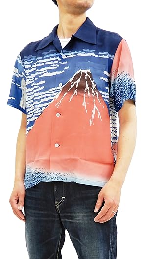 美品✨ 希少XXL サンサーフ 葛飾北斎 凱風快晴 赤富士 アロハシャツ Amazon.co.jp: [サンサーフ] SS37917 アロハシャツ 葛飾北斎