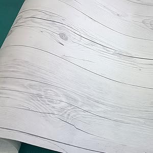 Amazon | ケイ・ララ 壁紙 木目 白 【ホワイトウッドの貼って