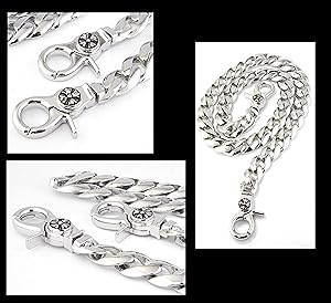 Amazon | ウォレットチェーン シルバー喜平 重厚ファンシーリンク