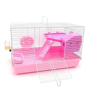 ハリネズミ ケージ 二階建て ライト付き ハリネズミ2階建てケージ - F and K 爬虫類・小動物木製ケージ