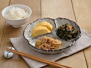 Amazon.co.jp: テーブルウェアイースト 3つ仕切皿 20.5cm 花型