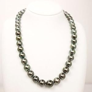 Amazon | 真珠 パール ネックレス 黒蝶真珠 パールネックレス