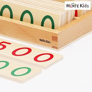Montessori Method モンテッソーリメソッド　算数教育 Amazon.co.jp: 【MONTE Kids】モンテッソーリ教具 - 数字カード