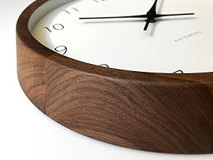 Amazon.co.jp: KATOMOKU Muku Clock 7 ウォールナット 掛け時計
