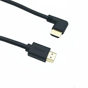 Amazon | Rosebe L字型HDMI2.0ケーブル，ゴールド金メッキ端子