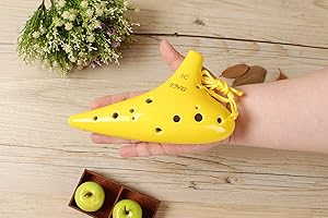 オカリナ シングル 12穴 アルト イエロー C調 AC Ocarina 51EUDtytSwL._AC_UL210_SR210,