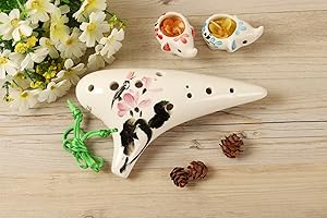 Amazon | TNG オカリナ 楽器 シングル [ 12穴 / アルト/釉薬