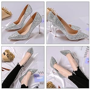 NINE ナイン グラディエーターパンプス ハイヒール シルバー S 美品 KEiKA SHOP / コンパニオンパンプス#311 シルバー（11cmヒール）