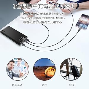 持ち充 Amazon | モバイルバッテリー 大容量 20000mah PZX 持ち運び充電