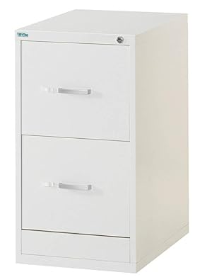 Amazon.co.jp: ファイリングキャビネット スチール 2段 鍵付き