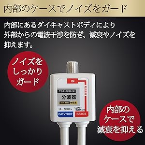 40個セット】F-Factory ケーブル一体型TBP-FFMW 分波器 Amazon | F-