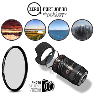 Amazon | レンズフード ES-68 & レンズフィルター 49mm 互換品