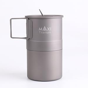 新品 MAXI マキシ チタンコーヒーメーカー 400ml Amazon.co.jp: MAXI(マキシ) チタン直火式エスプレッソコーヒー