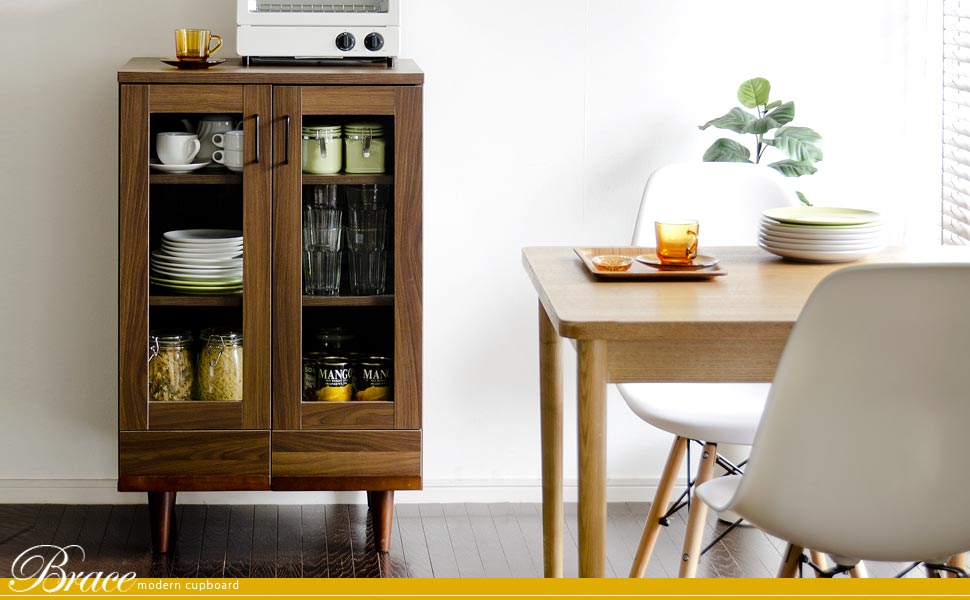 Amazon｜エア・リゾーム 食器棚 60cm幅 キッチン収納 北欧