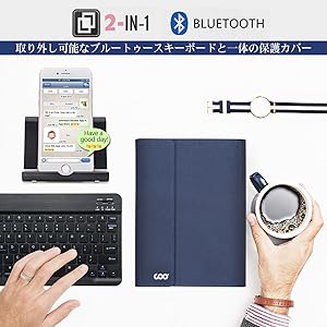 Amazon | COO iPad 9.7 Bluetooth キーボード付き ケース