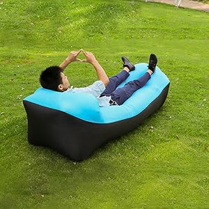 Amazon | FUNCER エアーソファー エアーベッド ビーチチェア