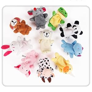 Amazon.co.jp: Zafina 指人形 布製 動物 子供保育 物語 想像力を