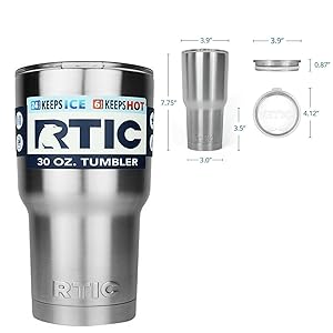Amazon.co.jp: RTIC 30oz タンブラー 二重壁 真空断熱加工 24
